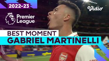 Aksi Gabriel Martinelli | Arsenal vs Aston Villa | Premier League 2022/23