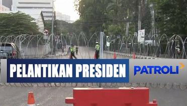 Ruas Jalan Menuju Istana dan DPR Ditutup Jelang Pelantikan Presiden - Patroli