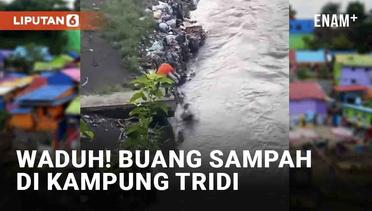 Aksi Buang Sampah Sembarangan di Kali Kampung Tridi Malang Tuai Kecaman