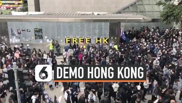 Jelang Imlek, Hong Kong Kembali Diwarnai Demonstrasi
