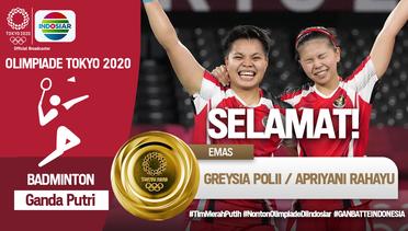 Medali Emas untuk Greysia Polii & Apriani Rahayu Indonesia Raya Berkumandang di Olimpiade Tokyo 2020