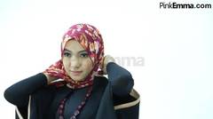 Tutorial Hijab Syar'i Dengan Pashmina Floral