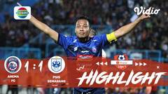 Full Highlight - Arema FC 1 vs 1 PSIS Semarang | Shopee Liga 1 2019/2020