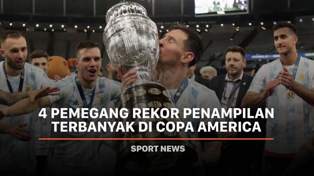 4 Pemegang Rekor Penampilan Terbanyak di Copa America