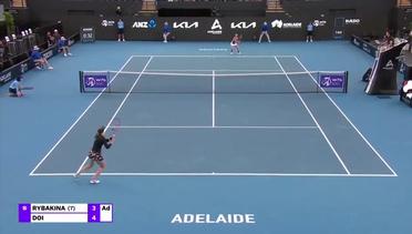 Match Highlights | Elena Rybakina vs Misaki Doi | WTA Adelaide International 2022