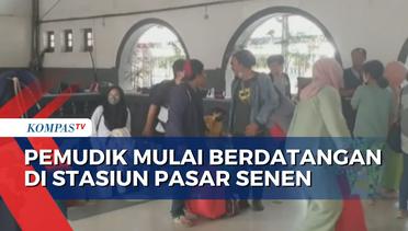 Situasi Arus Balik di Stasiun Pasar Senen: Mulai Ramai Pemudik | 30 April 2023