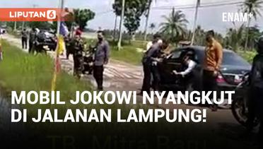 Mobil Jokowi Nyangkut di Lampung, Langsung Diketawain Warga