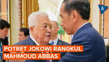 Sampaikan Keprihatinan, Jokowi Rangkul Presiden Palestina di KTT OKI