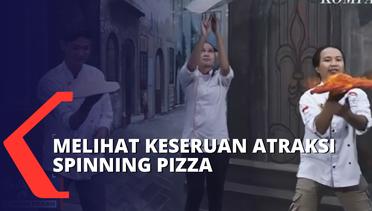 Atraksi Unik Komunitas Spinning Pizza, Akrobat Pakai Adonan