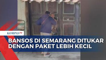 Viral! Bantuan Sosial di Semarang Diduga Ditukar dengan Paket Lebih Kecil