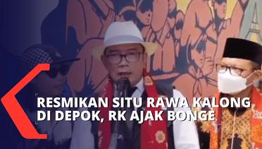 Resmikan Situ Rawa Kalong di Depok, Ridwan Kamil Ajak Remaja SCBD Bonge