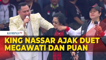 King Nassar Ajak Megawati hingga Puan Joget dan Nyanyi di Kampanye Akbar Ganjar