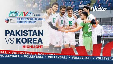Highlights | Pakistan 3 vs 0 Korea | Asian Men's Volleyball Championship 2021