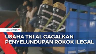 TNI AL di Labuan Bajo Gagalkan Penyelundupan Rokok Ilegal Senilai Rp 2 Miliar