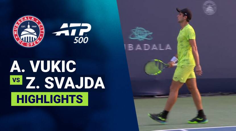 Aleksandar Vukic vs Zachary Svajda - Round 1 (Grandstand) | ATP 500: Mubadala Citi DC Open 2026