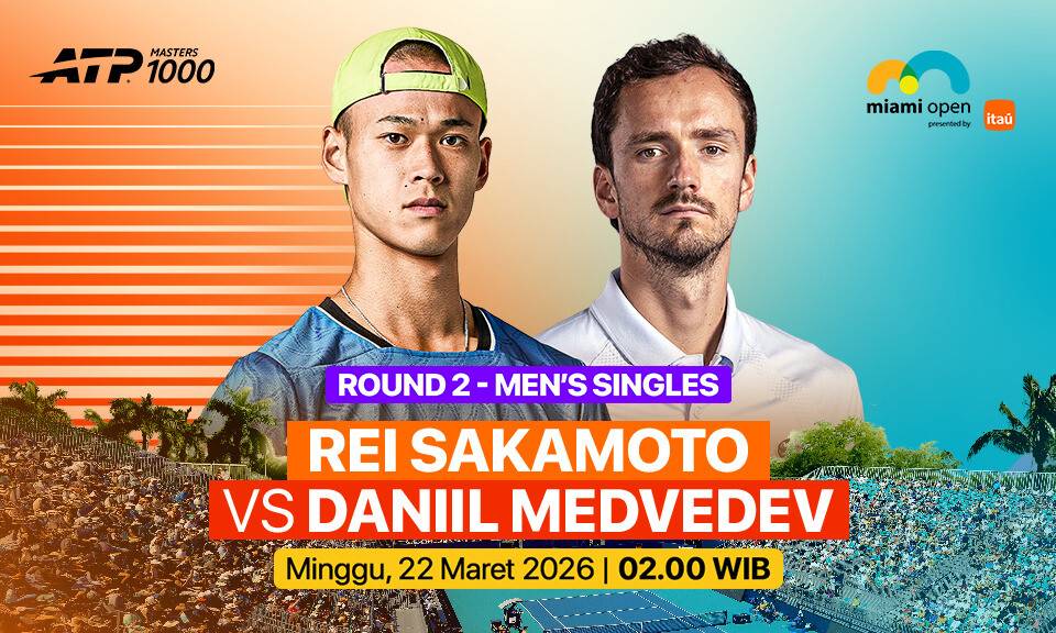 Rei Sakamoto vs Daniil Medvedev