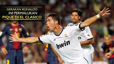 Gerakan Cristiano Ronaldo Ini Permalukan Gerard Pique di El Clasico