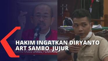 Majelis Hakim Ingatkan Diryanto ART Ferdy Sambo untuk Jujur