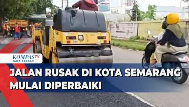 Jalan Rusak di Kota Semarang Mulai Diperbaiki
