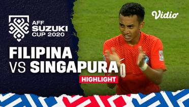 Highlight - Filipina vs Singapura | AFF Suzuki Cup 2020