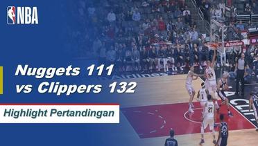 NBA | Cuplikan Hasil Pertandingan : Nuggets 111 vs Clippers 132