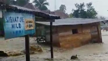 Detik-detik Rumah di Kabupaten Lahat Hanyut Terseret Banjir Bandang