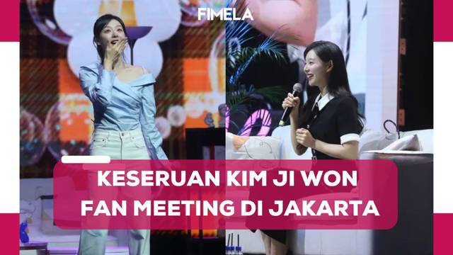 Penampilan Bahagia Kim Ji Won Bertemu Fans di Jakarta yang Jadi Rangkaian Akhir