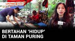 Pedagang di Taman Puring Menggelar Lapak Darurat untuk Berjualan | Liputan 6