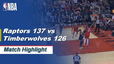 Match Highlight | Toronto Raptors 137 vs 126 Minnesota Timberwolves | NBA Regular Season 2019/20