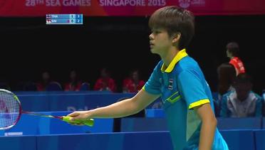 Badminton Womens Team Semi-Finals Tha vs Sin Match 2 (Day 6) | 28th SEA Games Singapore 2015