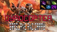 DOTA 2 - Gyrocopter safelane - Ranked match gameplay