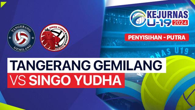 Penyisihan Putra: Tangerang Gemilang Banten vs Singo Yudha - Full Match| Kejurnas Bola Voli Antarklub U-19 2024