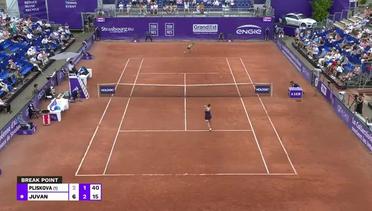 Match Highlights | Kaja Juvan vs Karolina Pliskova | WTA Internationaux de Strasbourg 2022