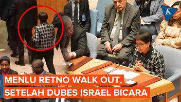 Aksi Menlu Retno "Walk Out" saat Dubes Israel Beri Pernyataan di Debat Terbuka DK PBB