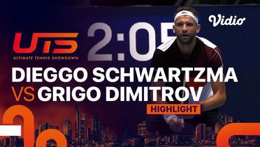 Highlights | Semifinal 1: El Peque (Diego Schwartzman) vs G-Unit (Grigor Dimitrov)| Ultimate Tennis Showdown 2023