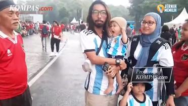Indonesia VS Argentian Saat Suporter Teriak Messi