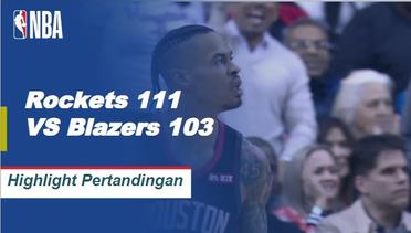 NBA | Cuplikan Hasil Pertandingan :  Rockets 111, Trail Blazers 103