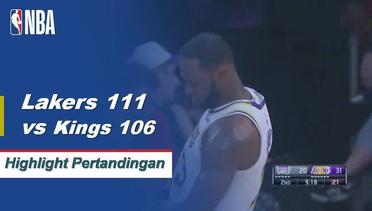NBA I Cuplikan Pertandingan : Lakers 111 vs Kings 106