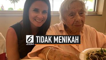 Rayakan Ulang Tahun ke 107 Tahun, Wanita ini Jomblo Seumur Hidup 