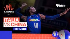 Match Highlights | Perempat Final: Italia vs China | Women's Volleyball Nations League 2022