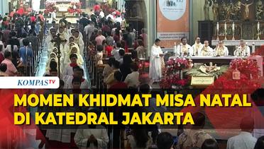 Momen Khidmat Misa Natal Pontifikal di Gereja Katedral Jakarta