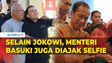 Momen Jokowi Disambut Meriah Warga Palu, Menteri Basuki Juga Diajak Foto