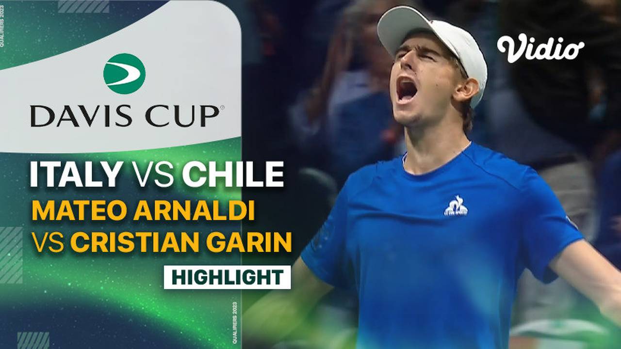 Highlights Italy (Matteo Arnaldi) vs Chile (Cristian Garin) Davis