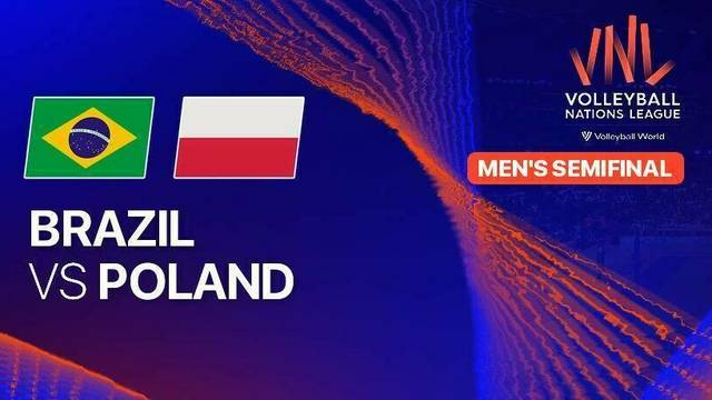Men:  Brazil vs Poland - Full Match | Volleyball Nations League 2025