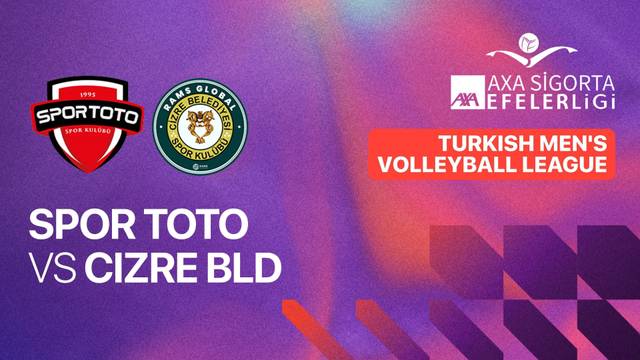 Spor Toto vs Cizre Bld - Full Match | Turkish Men's Volleyball League 2025/26