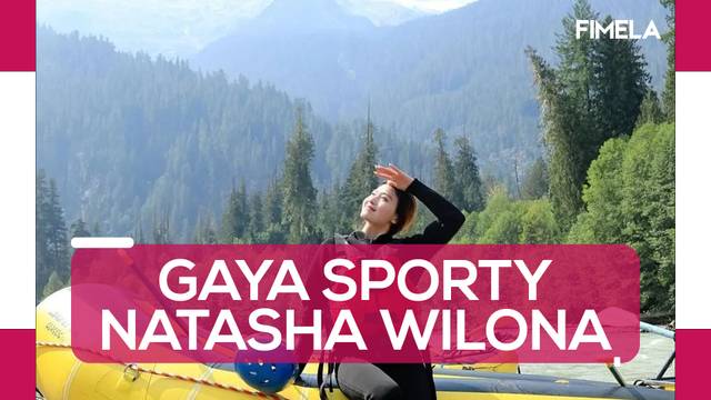 Gaya Sporty Natasha Wilona Jadi Anak Alam
