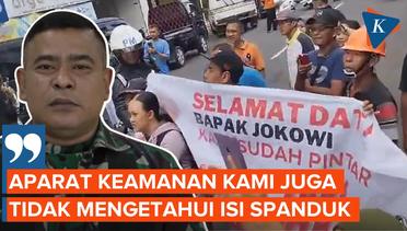 TNI Akui Ada Kesalahpahaman dan Tak Tahu Isi Spanduk yang Dibentangkan Warga Saat Kunjungan Jokowi