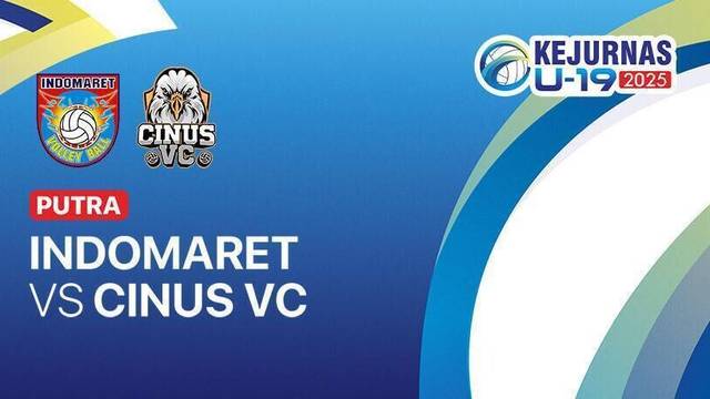 Putra: Indomaret vs Cinus VC - Full Match | Kejurnas Bola Voli Antarklub U-19 2025