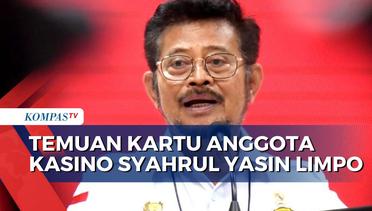 KPK Temukan Kartu Anggota Kasino Judi Eks Mentan Syahrul Yasin Limpo