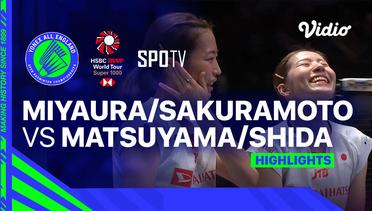 Women's Doubles Semifinal: Rena Miyaura/Ayako Sakuramoto (JPN) vs Nami Matsuyama/Chiharu Shida (JPN) - Highlights | Yonex All England Open Badminton Championships